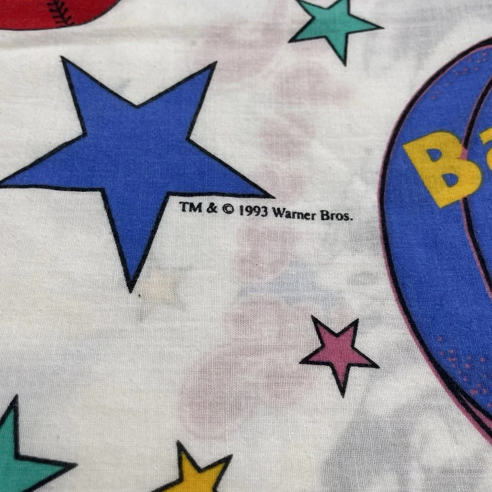 VTG Bugs Bunny Looney Tunes Warner Bros.1993 SPORTS‎ FABRIC Curtain 44 